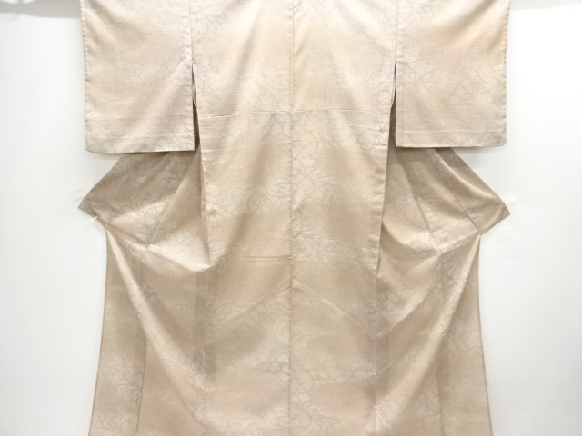 絽線描き模様小紋着物